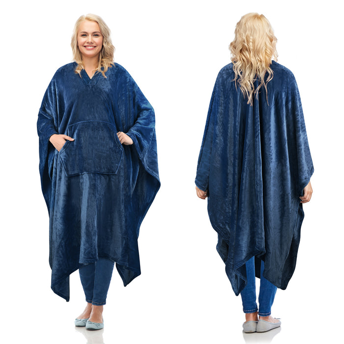 Fleece  Wearable Blanket Poncho