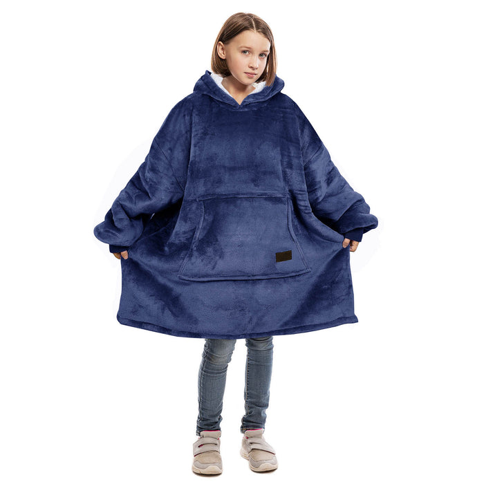 Kid Classic Sherpa Oversize Hoodie Blanket