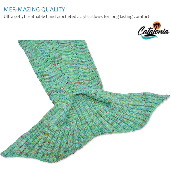 Adults All Season Knit Mermaid Blanket