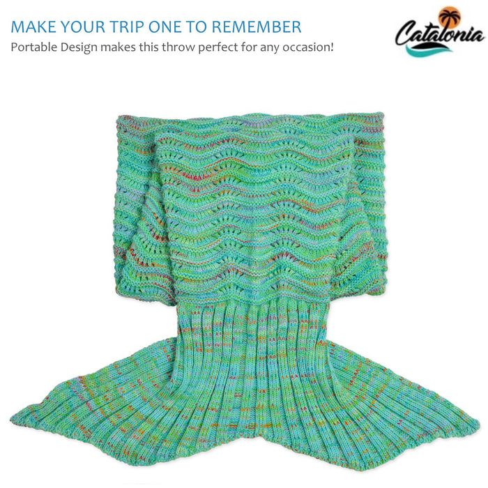 Adults All Season Knit Mermaid Blanket
