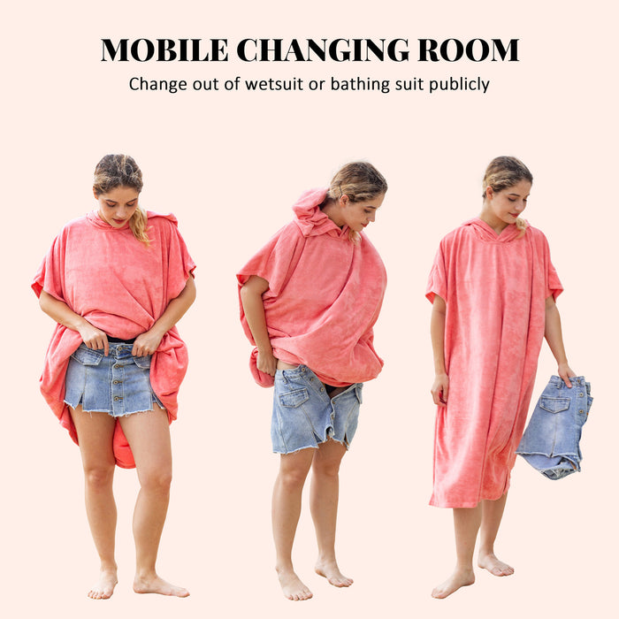 Microfiber Surf Poncho Changing Towel Robe