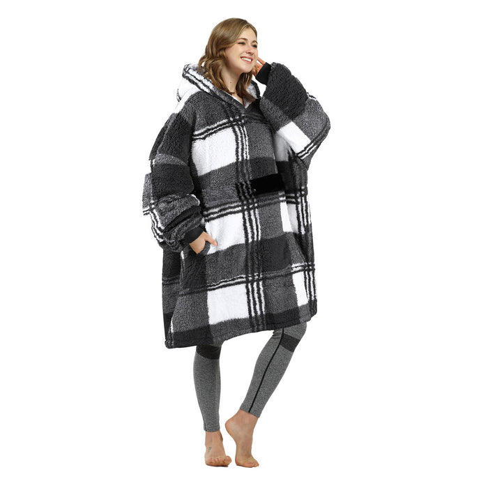 Fluffy Sherpa Oversize Hoodie Blanket