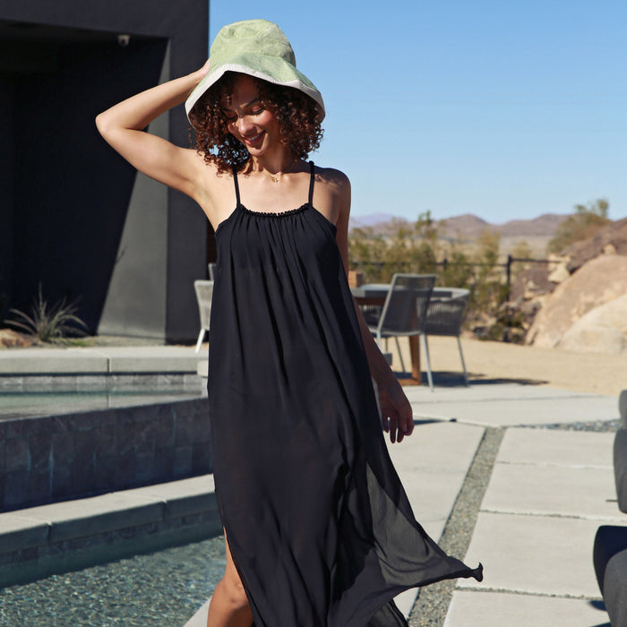 Maxi Chiffon Beach Coverup Dress