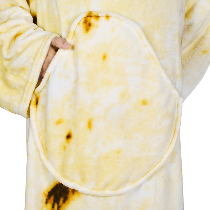Tortilla Fleece Wearable Blanket with Sleeves