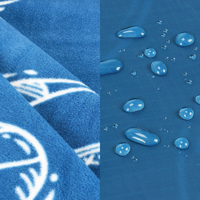 Portable Polar Fleece Waterproof Stadium  Blanket