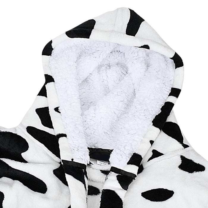 Fleece Bathrobe with Hood