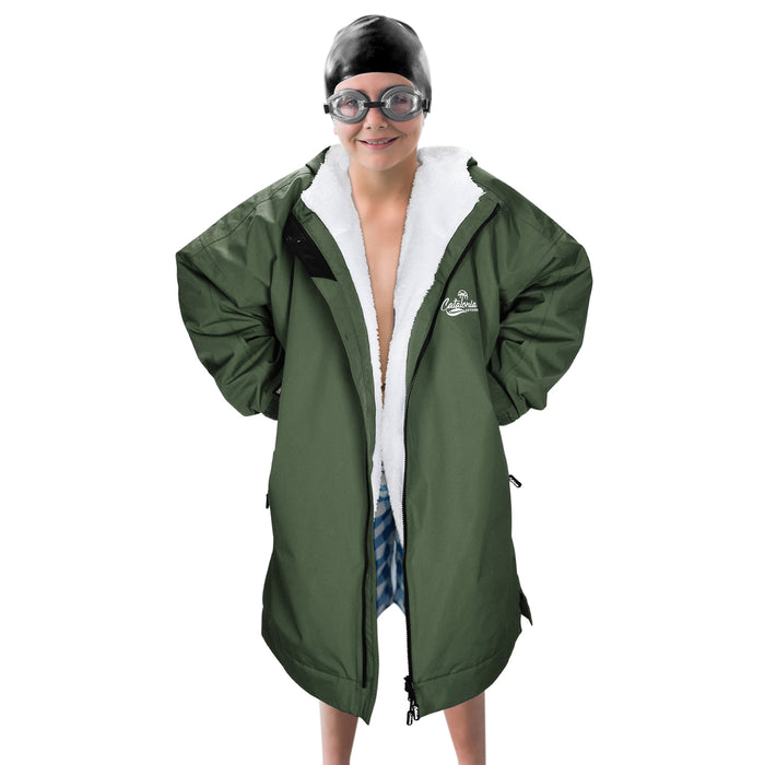 Kids Waterproof Fleece Lined Swim Parka
