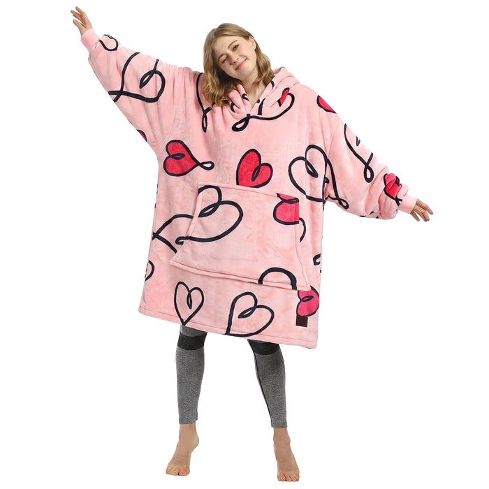 Christmas Spirit  All Season Oversize Hoodie Blanket