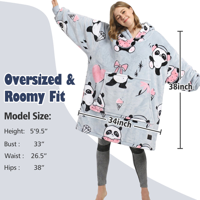 Christmas Spirit  All Season Oversize Hoodie Blanket