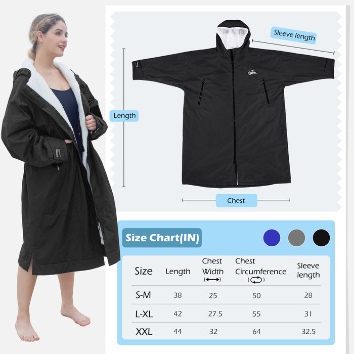 Waterproof Fleece Lined Swim Parka