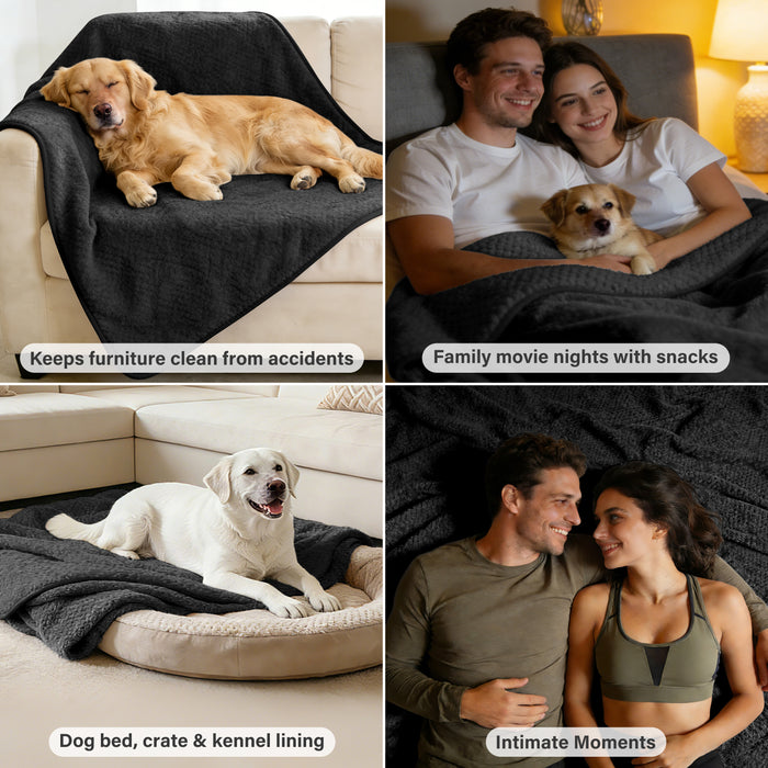 Waterproof Pet Blanket, Reversible Leakproof Furniture Protector
