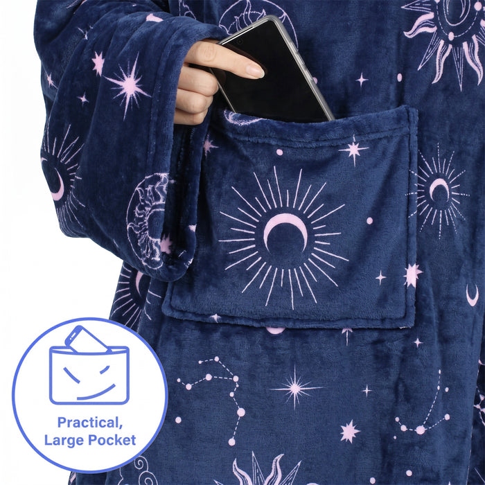 Animal Kingdom Fleece Wearable Blanket With Sleeve