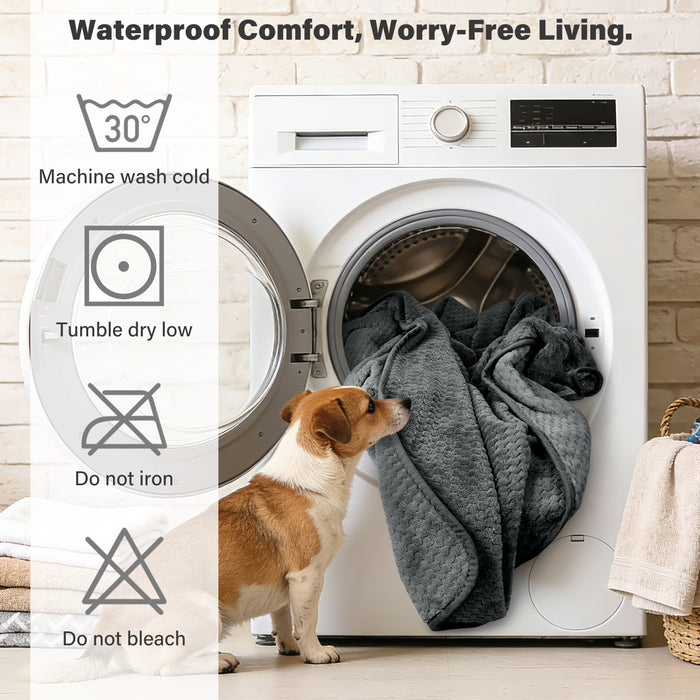 Waterproof Pet Blanket, Reversible Leakproof Furniture Protector