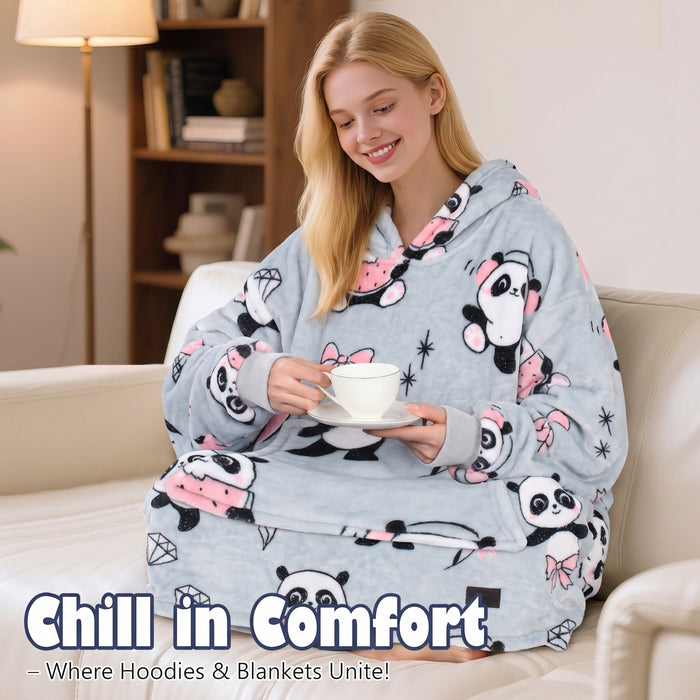Christmas Spirit  All Season Oversize Hoodie Blanket