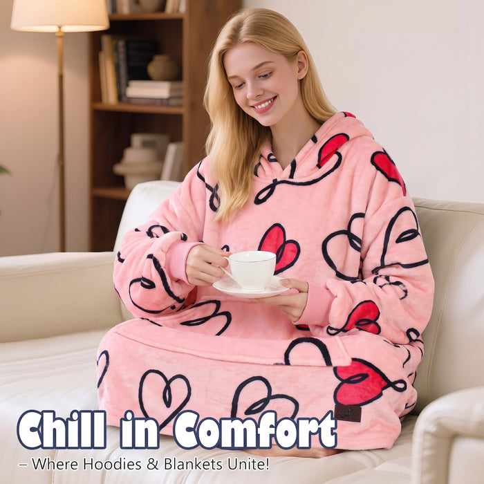 Christmas Spirit  All Season Oversize Hoodie Blanket