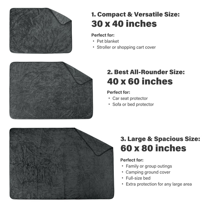 Waterproof Pet Blanket, Reversible Leakproof Furniture Protector