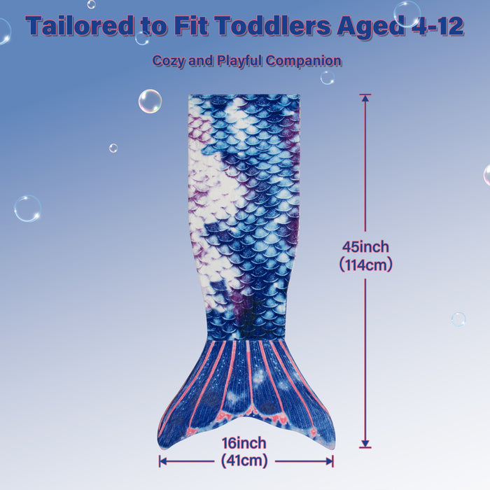 Soft Knit Mermaid Tail Blanket for Kids