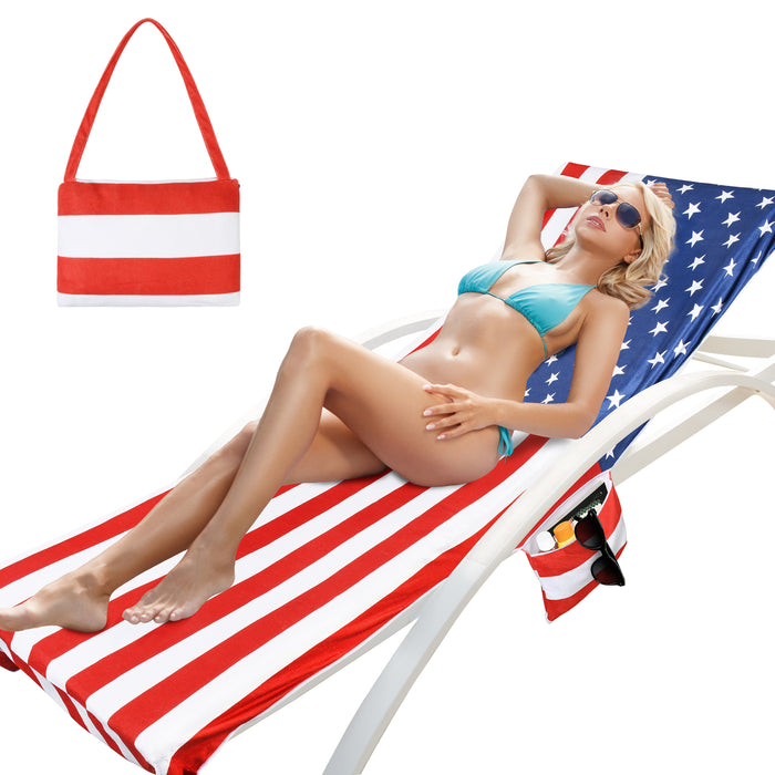 Beach Lounge Chair Towel Cover