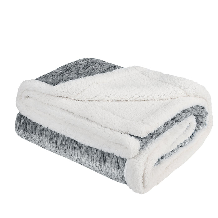 Snow Sherpa Throw Blanket