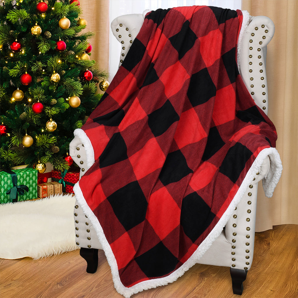 Catalonia Classy Waterdichte beddeken, extra grote wasbare bank gooit bedbeschermer cover, fleece warme sherpa-deken voor varen camping bank autostoel 203 x 229 cm