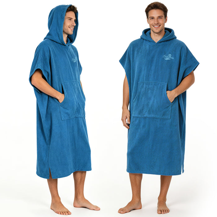 Microfiber Surf Poncho Changing Towel Robe with Pocket