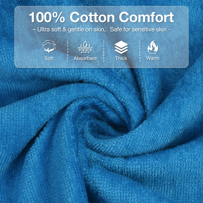 Microfiber Surf Poncho Changing Towel Robe with Pocket