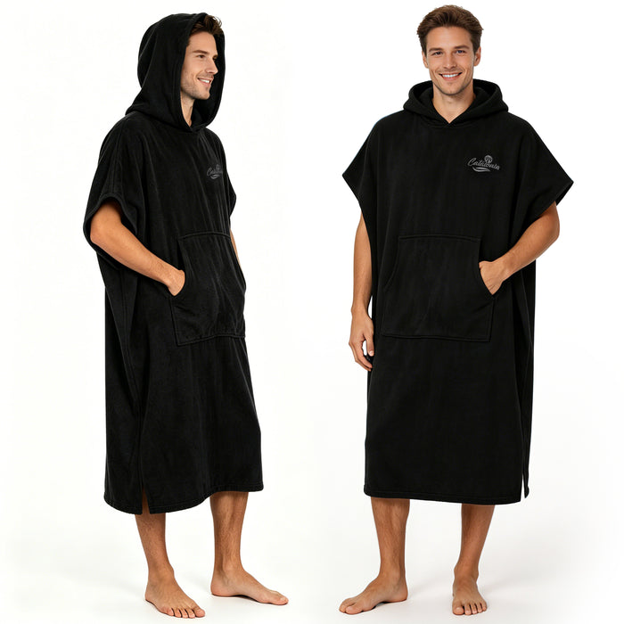 Microfiber Surf Poncho Changing Towel Robe with Pocket