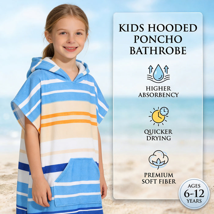 SUN CUBE Kids Swim Changing Robe