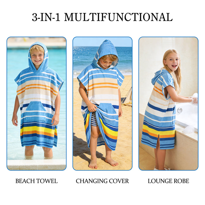 SUN CUBE Kids Swim Changing Robe