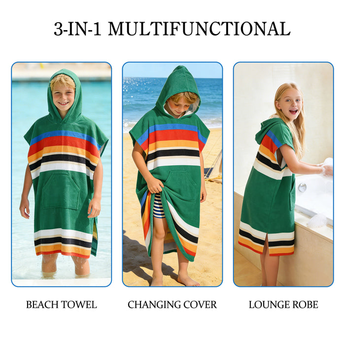 SUN CUBE Kids Swim Changing Robe