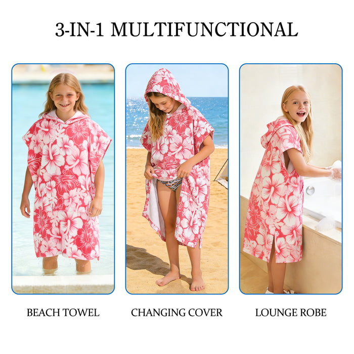 SUN CUBE Kids Swim Changing Robe
