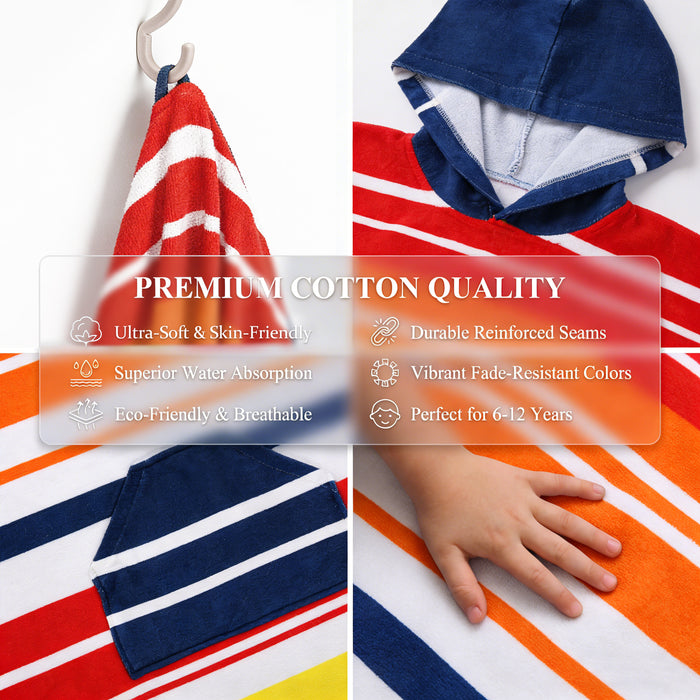SUN CUBE Kids Swim Changing Robe