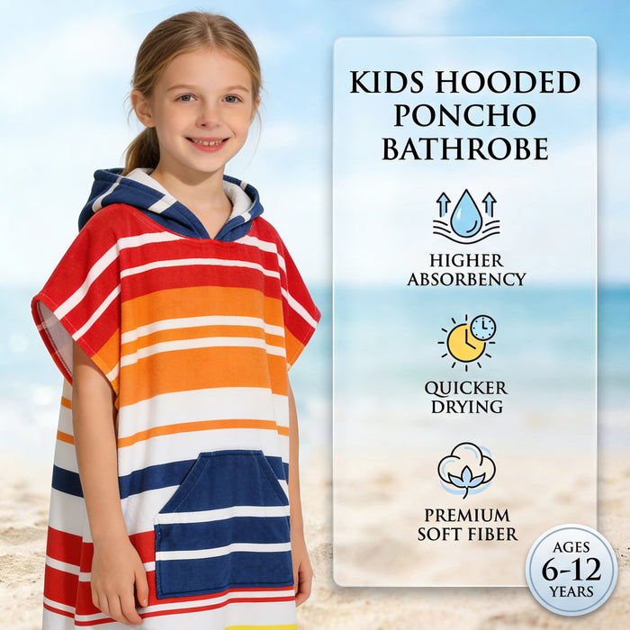 SUN CUBE Kids Swim Changing Robe