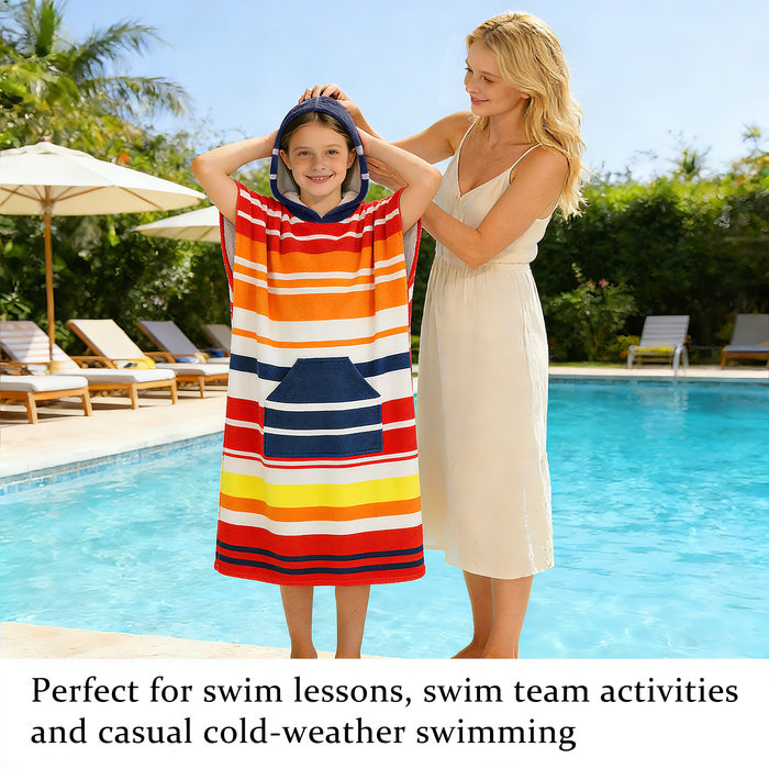 SUN CUBE Kids Swim Changing Robe