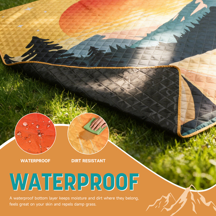 Large Picnic Blanket WaterproofPortable Beach Mat