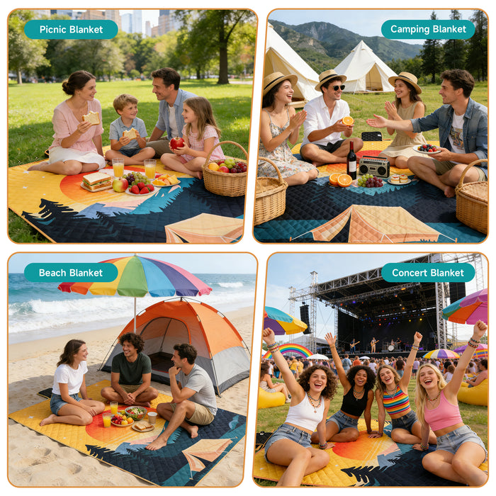 Large Picnic Blanket WaterproofPortable Beach Mat