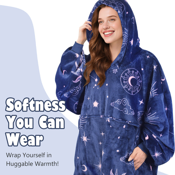Christmas Spirit  All Season Oversize Hoodie Blanket
