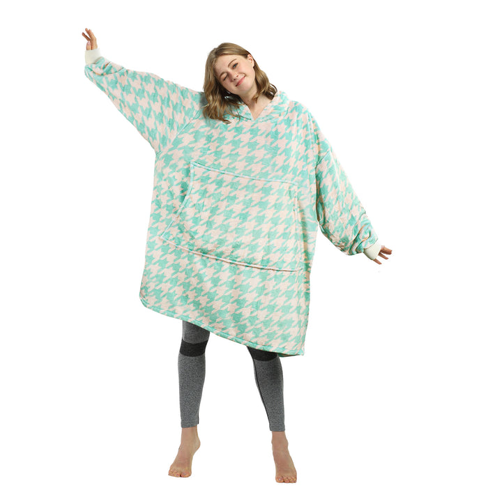Playful Patterns All Season Oversize Hoodie Blanket