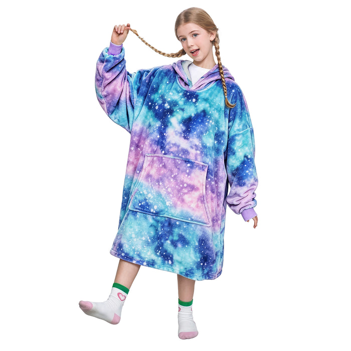 Glow in the Dark Kid Animal Kingdom All Season Hoodie Blanket