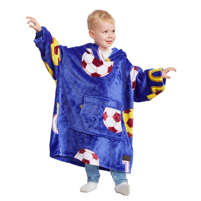 Children All Season Fleece Oversized Hoodie Blanket