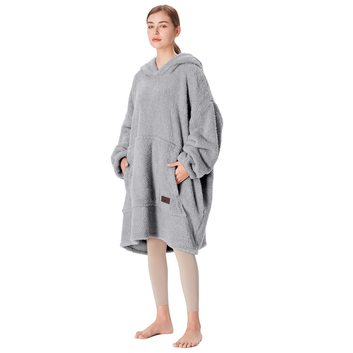 Soft Fluffy Sherpa Oversize Hoodie Blanket