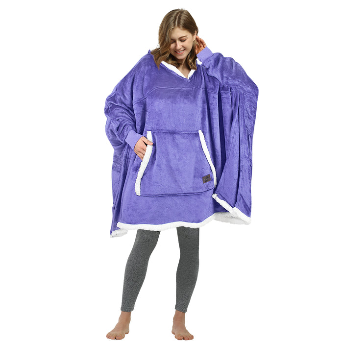 Oversized Sweatshirt Blanket Hoodie For Adults