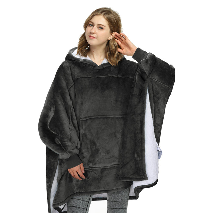 Catalonia Plaid Oversized Wearable Blanket Hoodie Sweatshirt, Comfortable  Sherpa Lounging Pullover & Reviews
