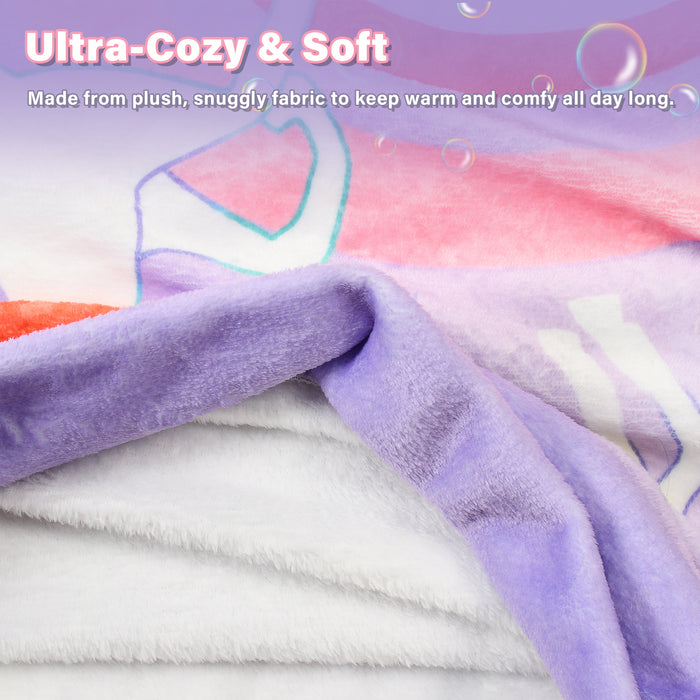 Flannel Mermaid Tail Blanket For Toddler