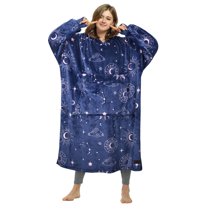 Extra Long All Season Oversize Hoodie Blanket