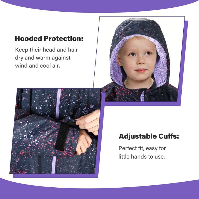 Kids Waterproof Fleece Lined Swim Parka