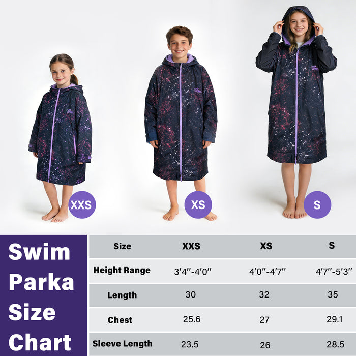 Kids Waterproof Fleece Lined Swim Parka