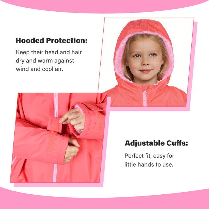 Kids Waterproof Fleece Lined Swim Parka