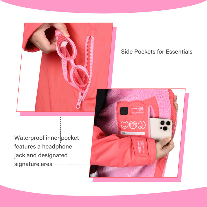 Kids Waterproof Fleece Lined Swim Parka