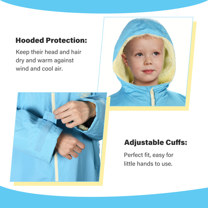 Kids Waterproof Fleece Lined Swim Parka